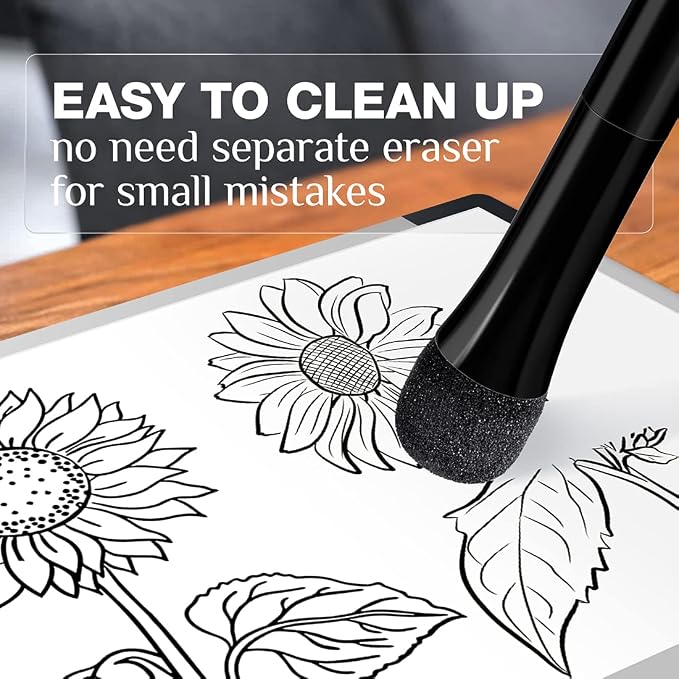 JR.WHITE Dry Erase Markers Fine Tip, Magnetic Dry Erase Markers Black Thin Dry - Image 4