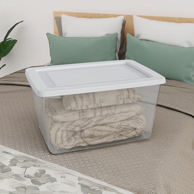 Sterilite 32 Pack Storage Box, 58 Quart Stackable Tote - Image 5