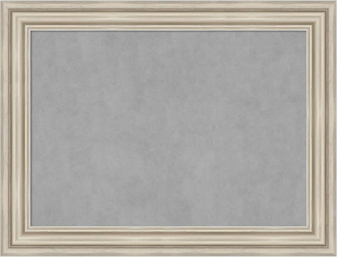 Amanti Art Silver Framed Magnetic Board 26x34 Medium Vision Board by AmantiArt