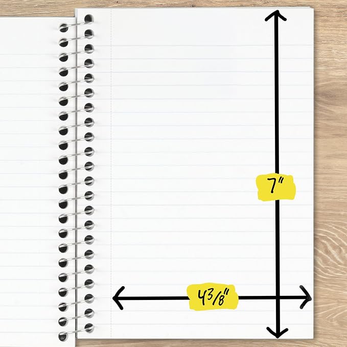 Five Star Spiral Notebook, 1 Subject, College Ruled Paper, 4-3/8" x 7" - Image 3