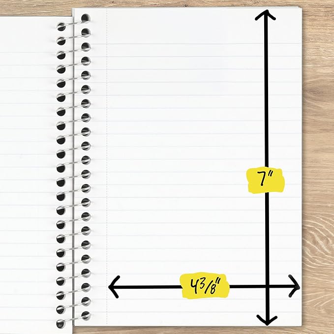 Five Star Spiral Notebook, 1 Subject, College Ruled Paper, 4-3/8" x 7" - Image 3