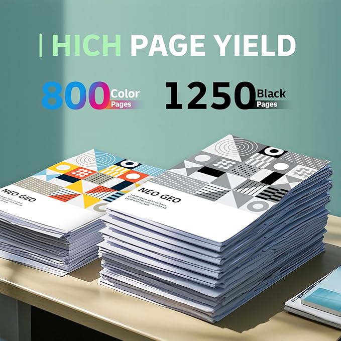 936 936e 936xl 936 XL Ink Cartridges Replacement for HP 936 936e 936 XL 936xl Ink Cartridges for HP Printers Combo Pack Works with OfficeJet 9120 OfficeJet Pro 9110 9120 9130 (4-Pack) (4)-DeskLoop Office