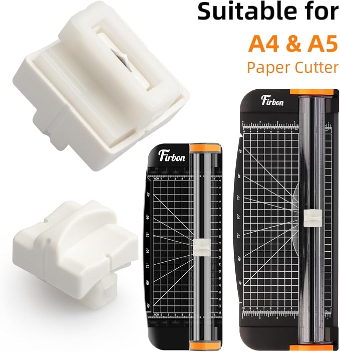 Firbon 2Pcs Refill Blades for A4 A5 Paper Cutter, Spring-Loaded Safeguard - Image 6