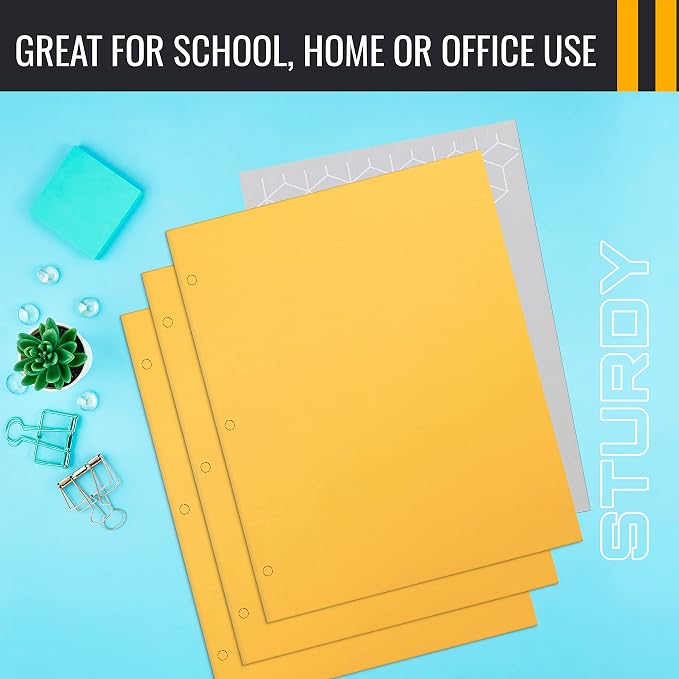 Better Office Products Two Pocket Portfolio Folders, Letter Size Paper Folders - Image 6