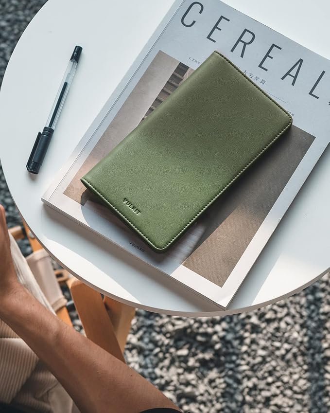 VULKIT Passport Holder Wallet RFID Blocking Travel Wallet - Image 4