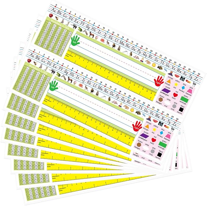 Fancy Land Traditional Manuscript Nameplates Self Adhesive Primary Students by FancyLand