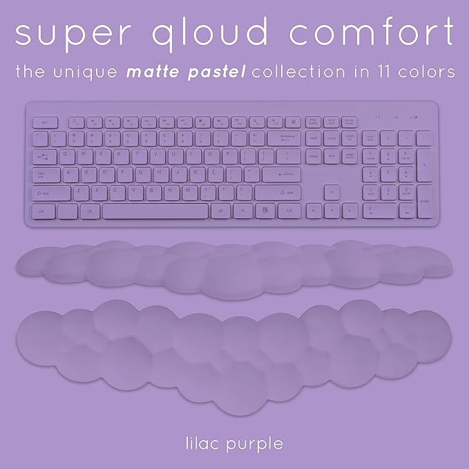 Purple Cloud Keyboard Wrist Rest – Create-ables Qloud Purple Wrist Rest - Image 3