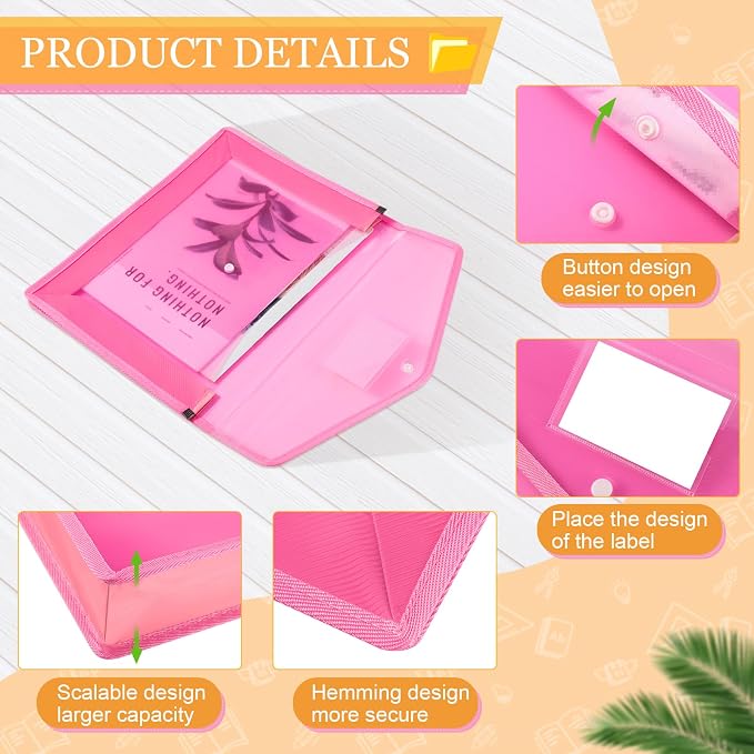 Epakh 36 Pack Plastic Expanding File Folders Expandable File Folder - Image 3