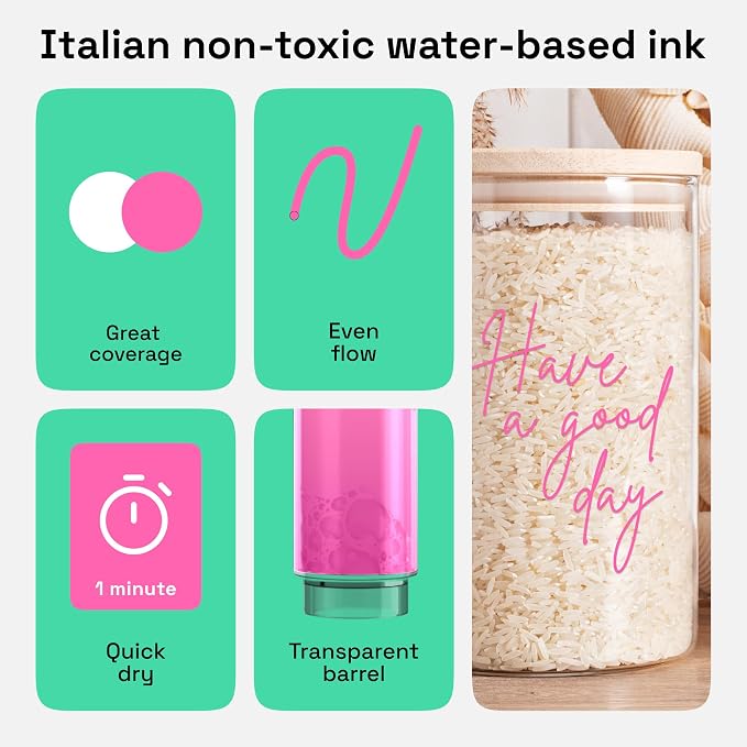 ARTISTRO 2 Pink Acrylic Paint Markers - Image 4