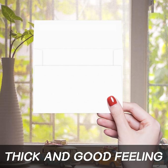 4x6 White Envelopes For Invitation, A6 envelope 4.75 x 6.5 inch, 4X6 Envelopes - Image 3