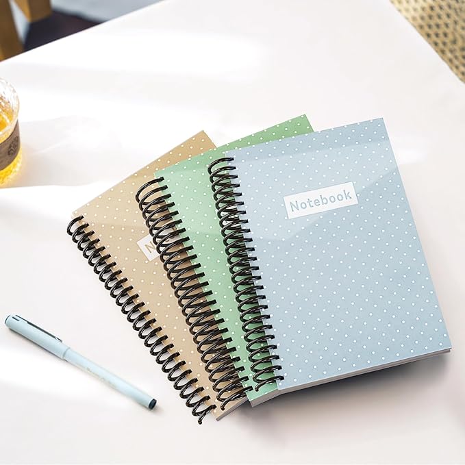 150 Pack Plastic Spiral Binding Coils,1/4", 5/16", 3/8", 1/2", 5/8", 3/4", 4:1 Pitch Multi-Size Pack of 150-DeskLoop Office