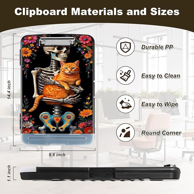 Clipboard with Storage, Nursing Clip Board 8.5 x 11 Storage Organization Box - Image 2