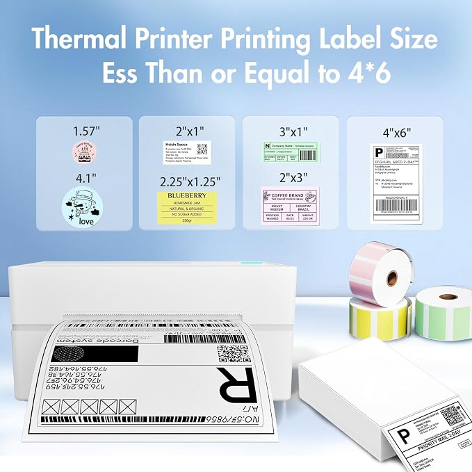 Thermal Shipping Label Printer 4x6 Bluetooth Label Maker - Image 4