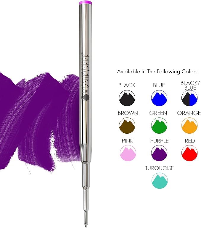 Monteverde USA Soft Ballpoint Refills to Fit Montblanc Pens, Medium Point - Image 4