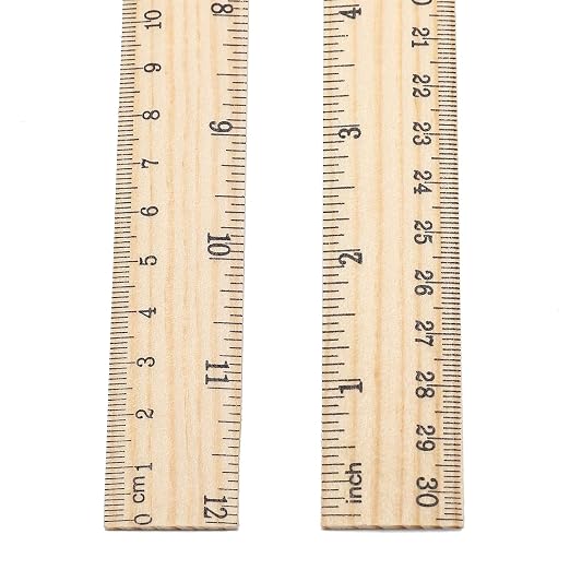25 Pack Wooden Ruler 12 Inch Rulers Bulk Wood Measuring Ruler Office Ruler 2 - Image 5
