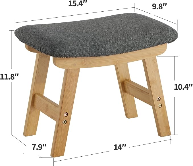 Foot Stool Ottoman Foot Rest Under Desk, Small Stool - Image 2
