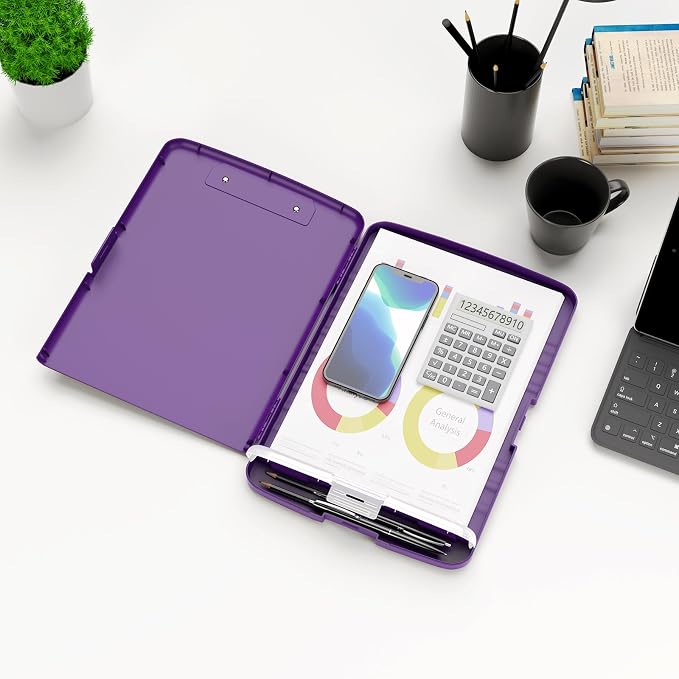 Hongri Clipboard with Storage with Pen Holder, Folder Nursing Clip Board 8.5 x - Image 6