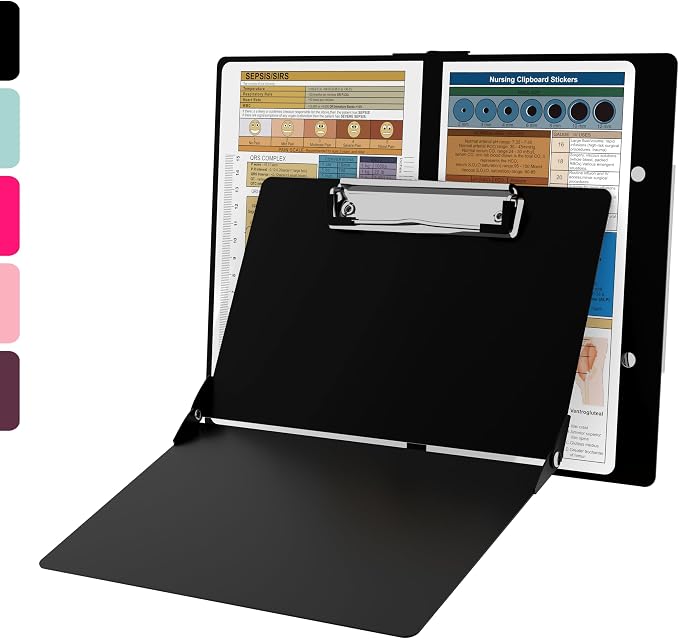 Nursing Clipboard with Nursing and Medical Edition Cheat Sheets Nursing School by SCPrintingWorld