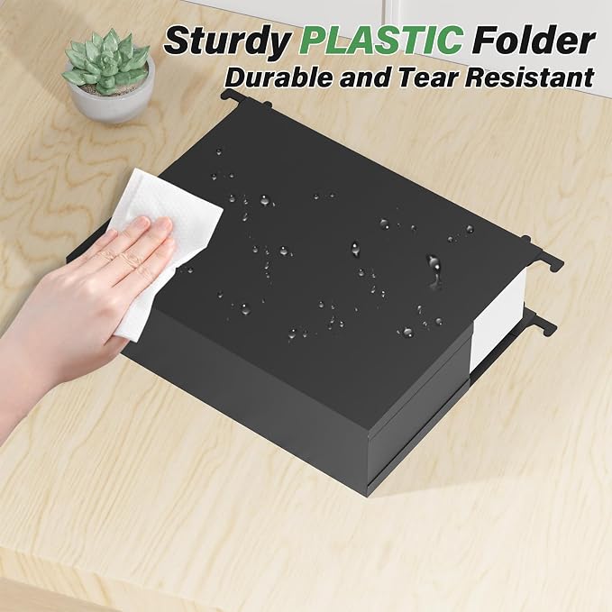 Ansook Plastic Hanging File Folders Letter Size, Bulky Files & Medical Charts - Image 2