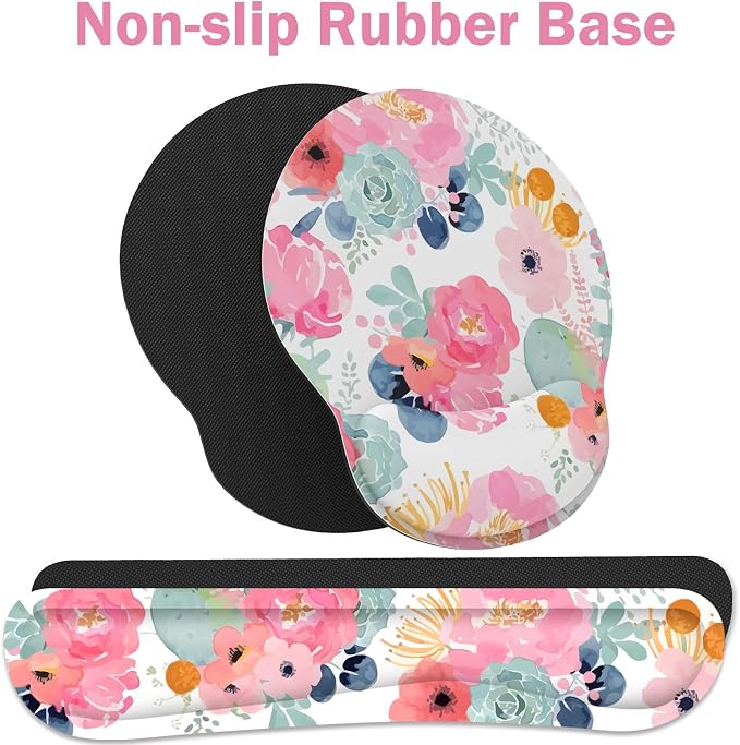 Ergonomic Mouse Pad with Wrist Rest and Keyboard Wrist Rest, Mousepad and Wrist - Image 4