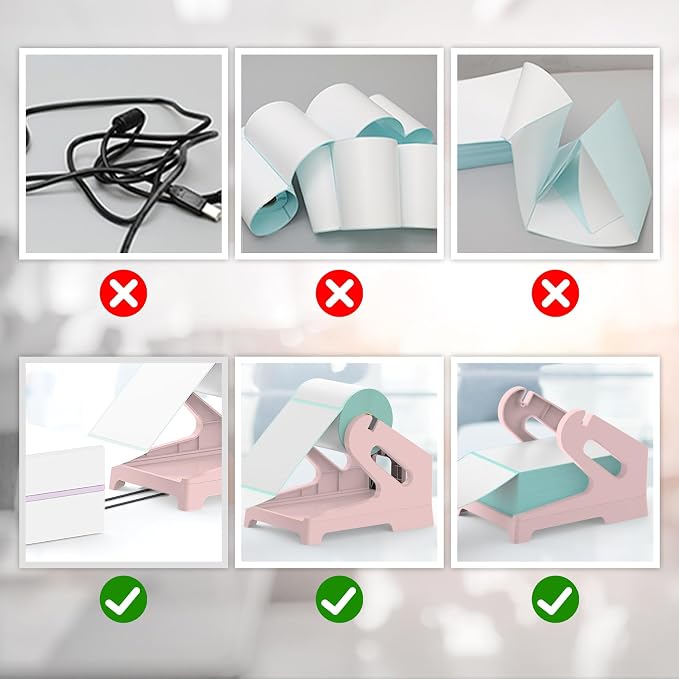 Vazioyar Thermal Label Holder for Rolls and Fan-Fold Labels, Sticker Roll - Image 5