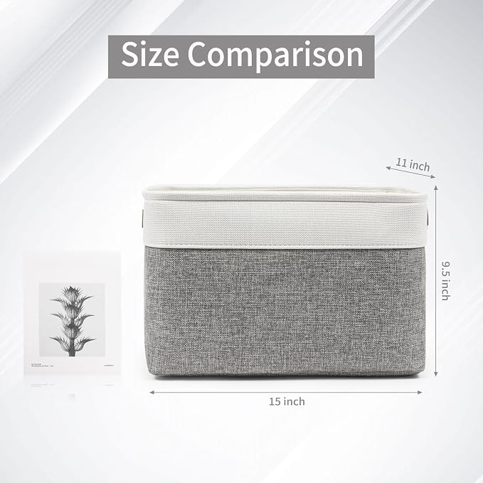 Bagnizer Storage Bins Large Fabric Storage Baskets - Image 6