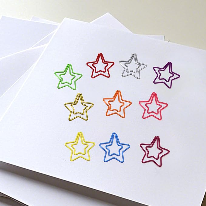 50 Pcs Star-Shaped Paper Clips – Gifts - Image 4