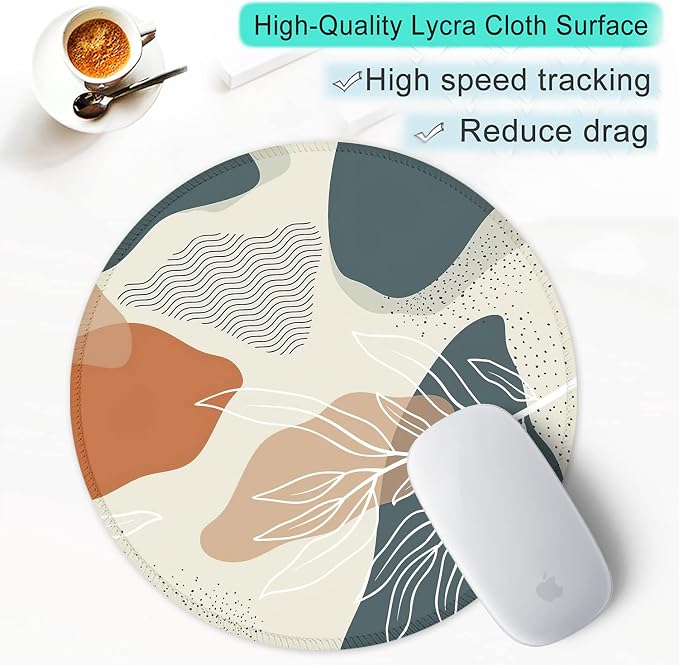 ITNRSIIET Round Mouse Pad with Stitched Edge Premium-Textured Waterproof - Image 6