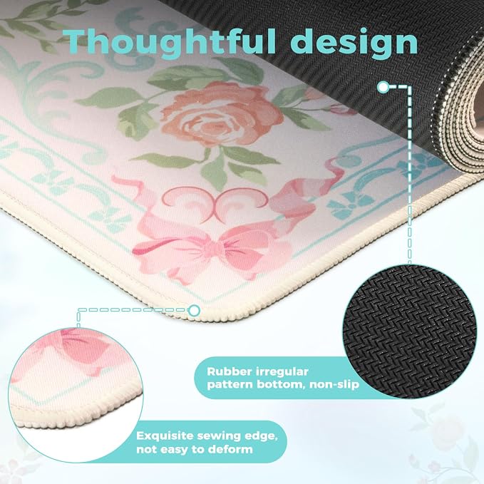iCasso Computer Pad Blue, Aesthetic Mouse Pad - Image 5