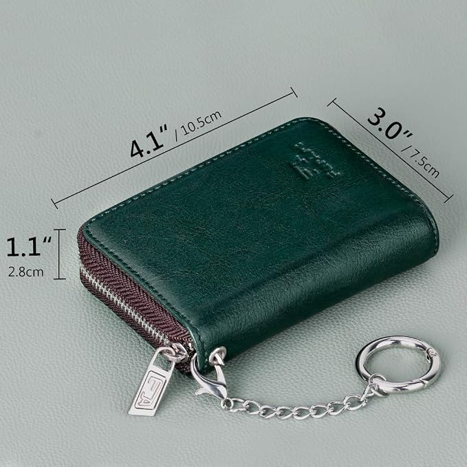 FurArt Zipper Wallet Women, RFID Blocking Credit Card Wallet, Business Card - Image 6