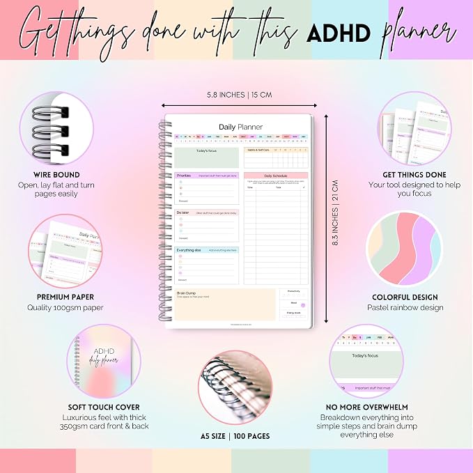 ADHD Daily Planner for Neurodivergent Adults - Image 2