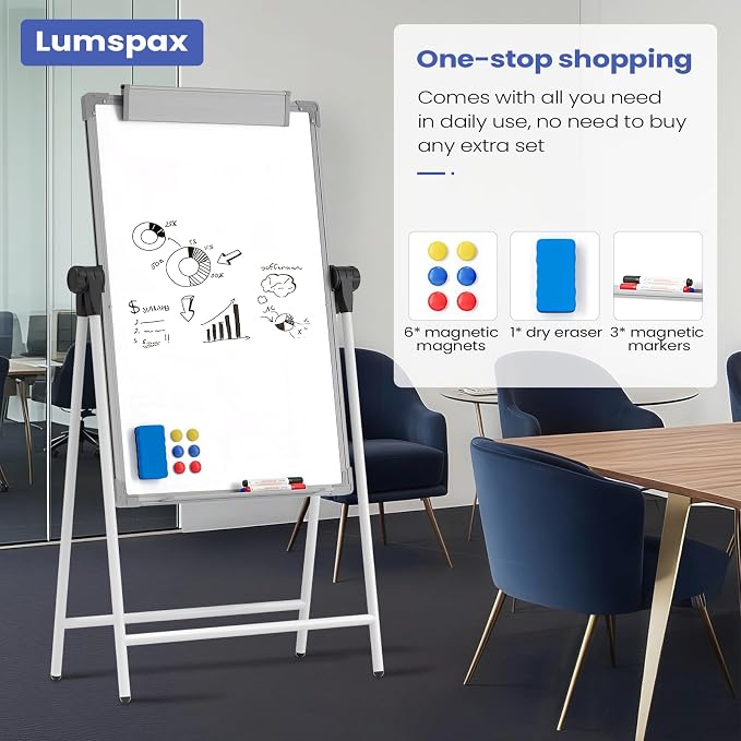 Lumspax Large Doubole Sided White Board - Image 4