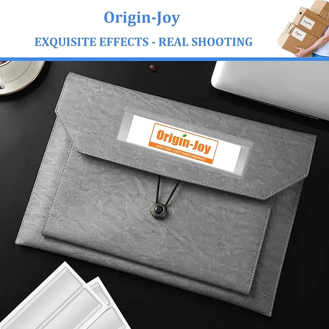 Origin-Joy 60 PCS Self Adhesive Index Card Pockets - Image 5