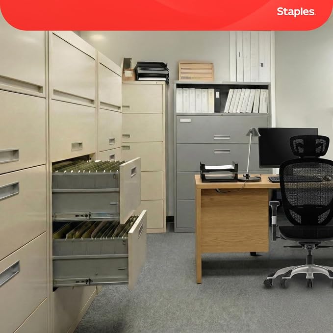 Staples Hanging File Folders, Legal Size, 1/5‑Cut Tabs, Standard Green - Image 7