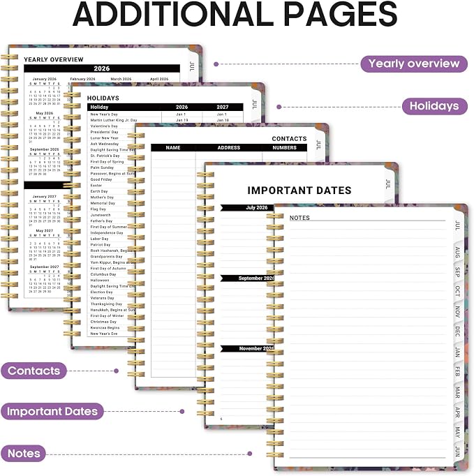 Planner 2026-2027, Academic Year Weekly and Monthly Calender Planner, from Jul - Image 5