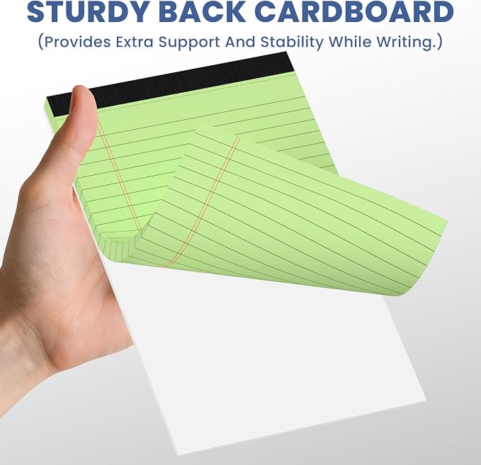 6pcs Small Note Pads, Writing Pads 5 x 8, Legal Pads, Pad Paper Perforate - Image 5