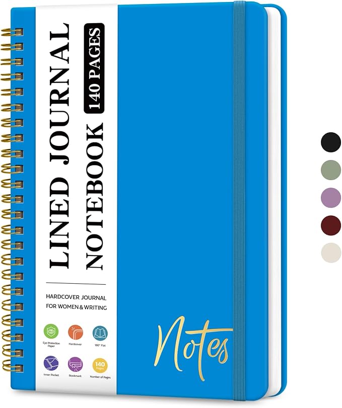 ZOTIA Lined Spiral Journal Notebook by Zotia