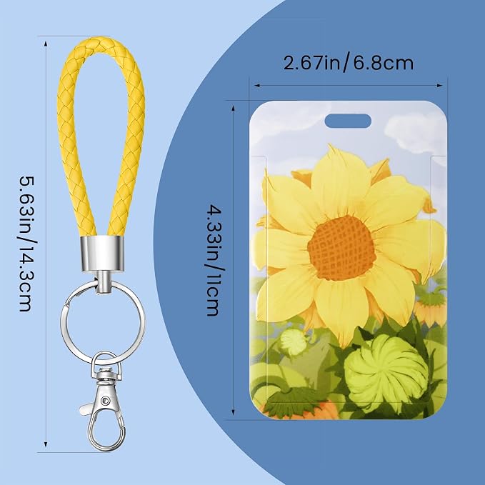 ID Card Badge Holder Key Chain - Image 2