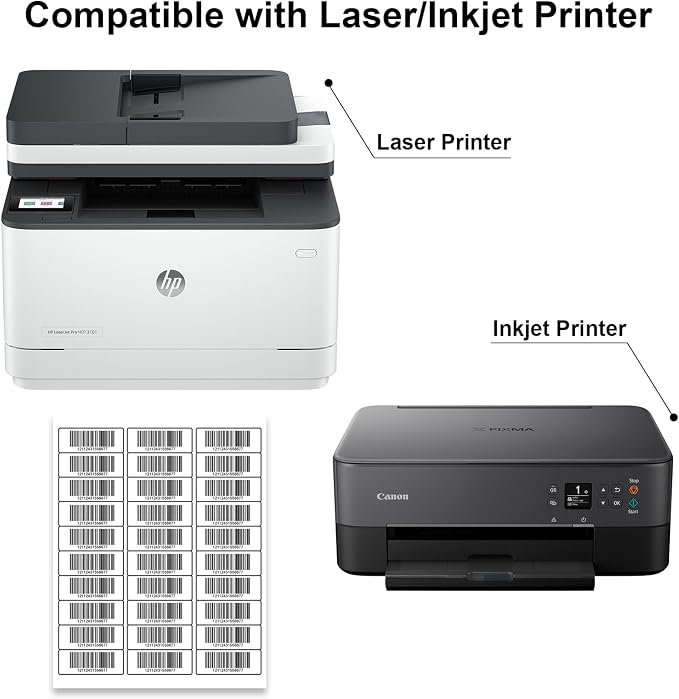 1500 Labels 50 Sheets Printable Address Labels - Image 4