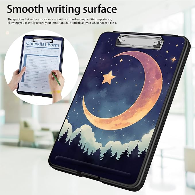 Clipboard with Storage, Office Supplies Nursing Clipboards Folder with Pen - Image 5