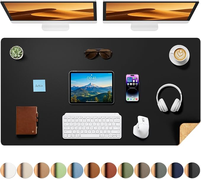 Aothia Cork Desk Mat by AothiaSimpleNaturalUnique