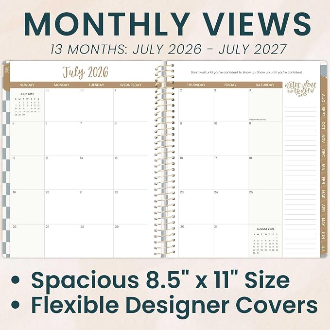 bloom daily planners 2026-2027 Planner 13 Month Academic Year Organizer - Image 3