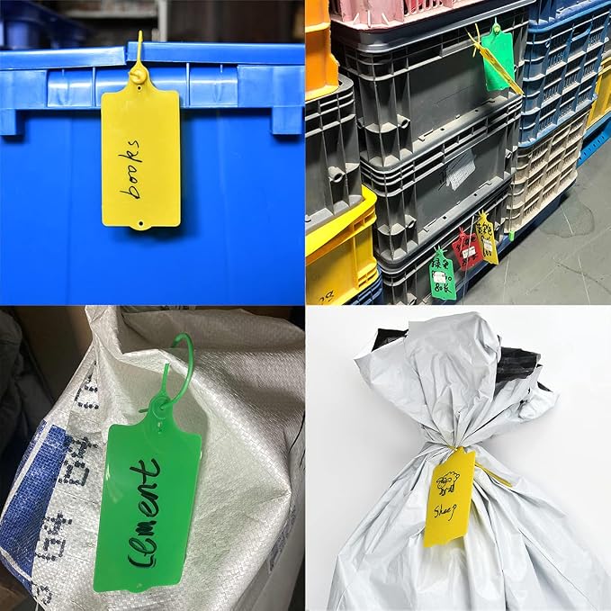 100 Plastic Tags Shipping Tags Water Proof Tags - Image 6