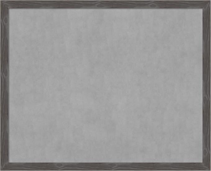 Amanti Art Grey Framed Magnetic Board 35x43 X-Large Vision Board by AmantiArt