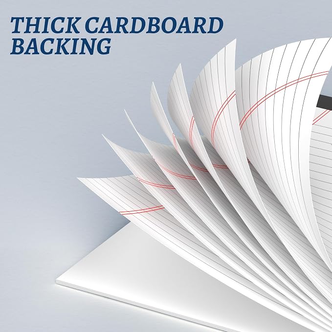 5 Pack 5 x 8 Inch Colored Legal Pads, 5 Bright Colors Double-Sided Lined - Image 4