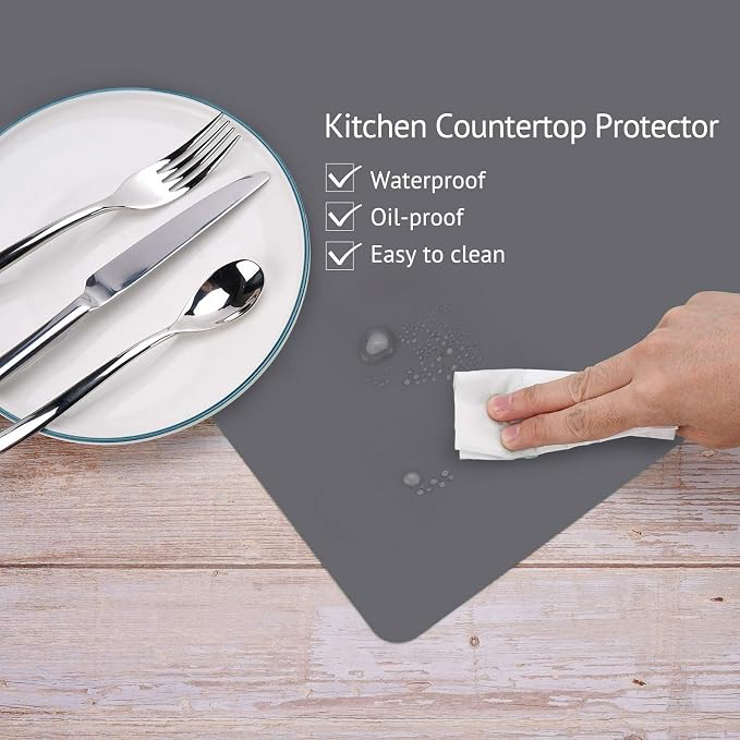 Gartful Silicone Mats for Kitchen Counter, Thicker 0.06", 25 x 17 inches - Image 3