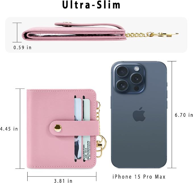 Airkit Small Wallet Women RFID, PU Leather Card Holder - Image 4