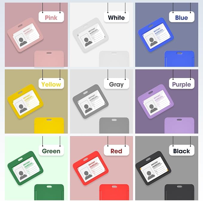 Horizontal Sliding ID Badge Holder - Image 3