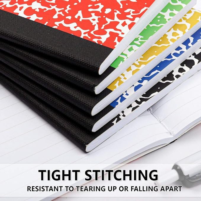 feela Composition Notebook, Mini Sized 30 Pack 5 Colors Narrow Ruled Mini - Image 5