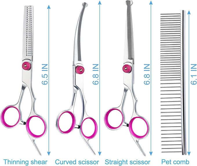 5 in 1 Premium Dog Grooming Scissors, Professional Dog Scissors - Image 2